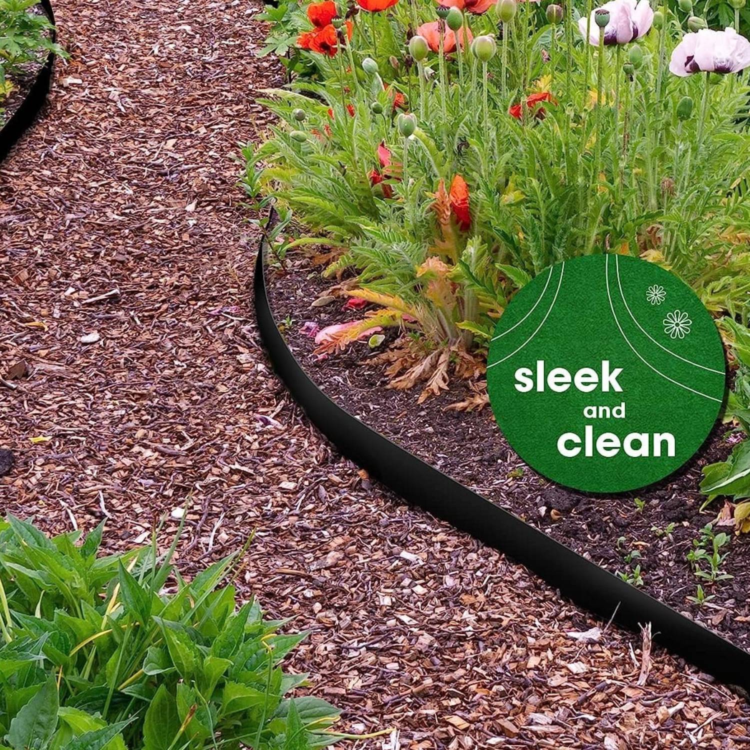 buy black metal yard edging