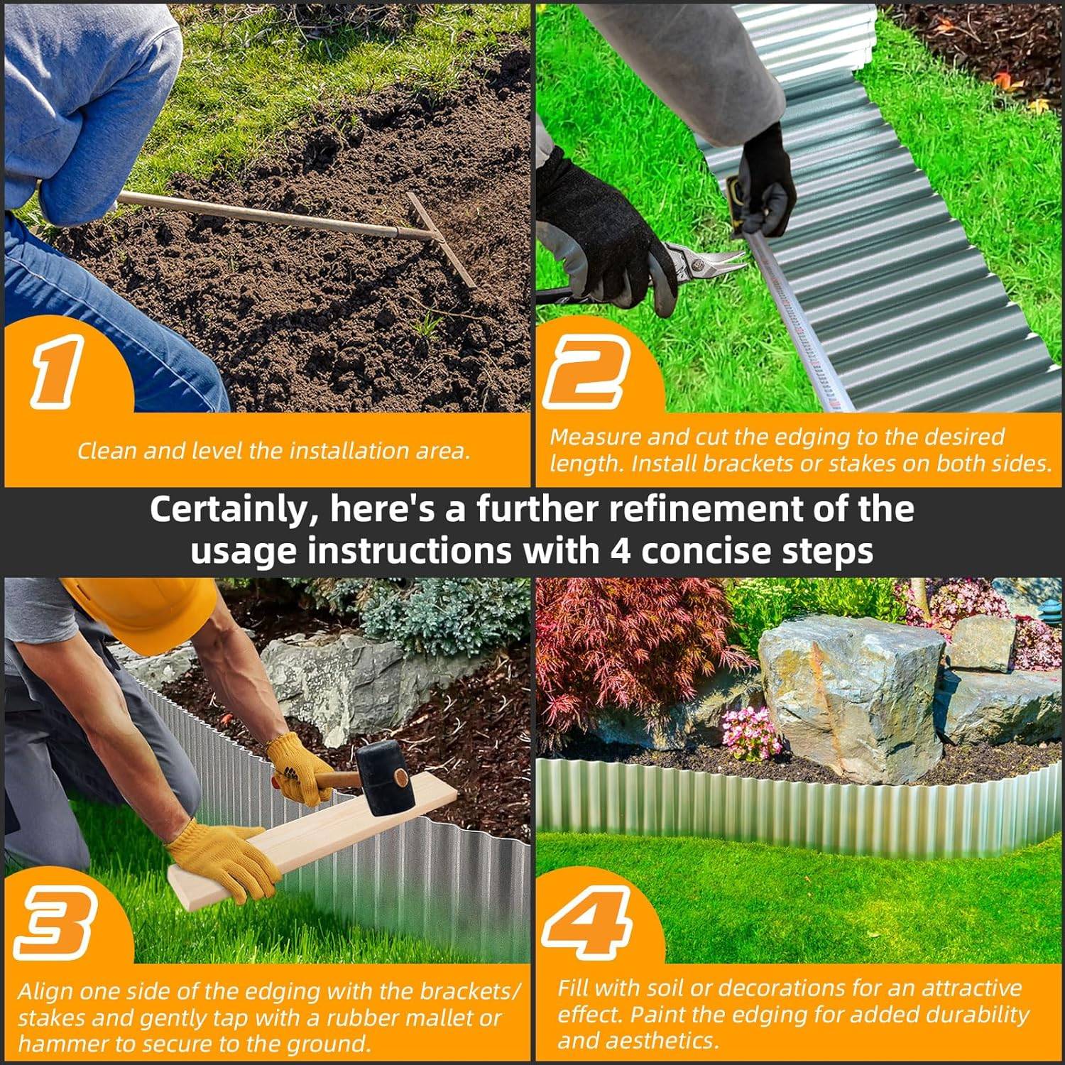 buy corrugated iron edging